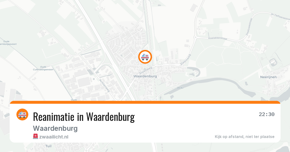 Reanimatie in Waardenburg — 9 feb 2026