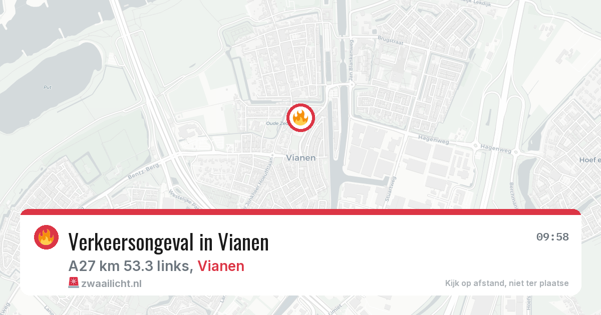 Verkeersongeval in Vianen — 18 jun 2026
