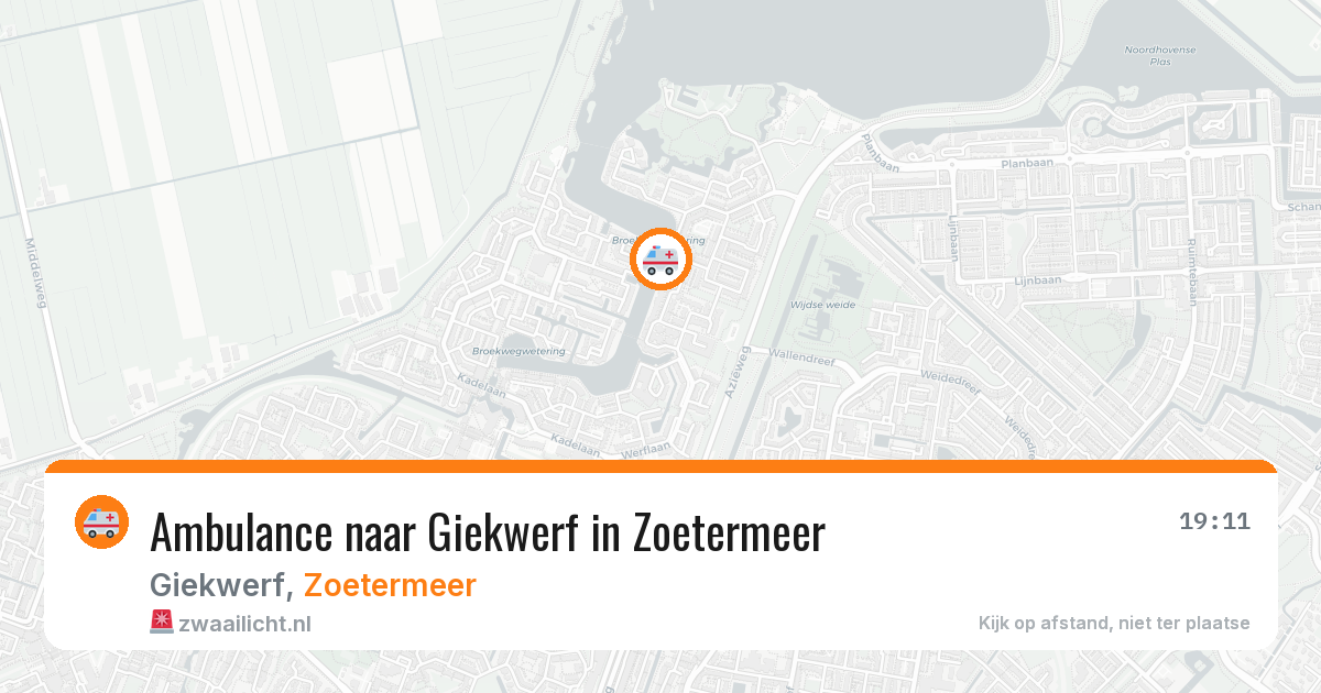 Ambulance naar Giekwerf in Zoetermeer — 2 aug 2026