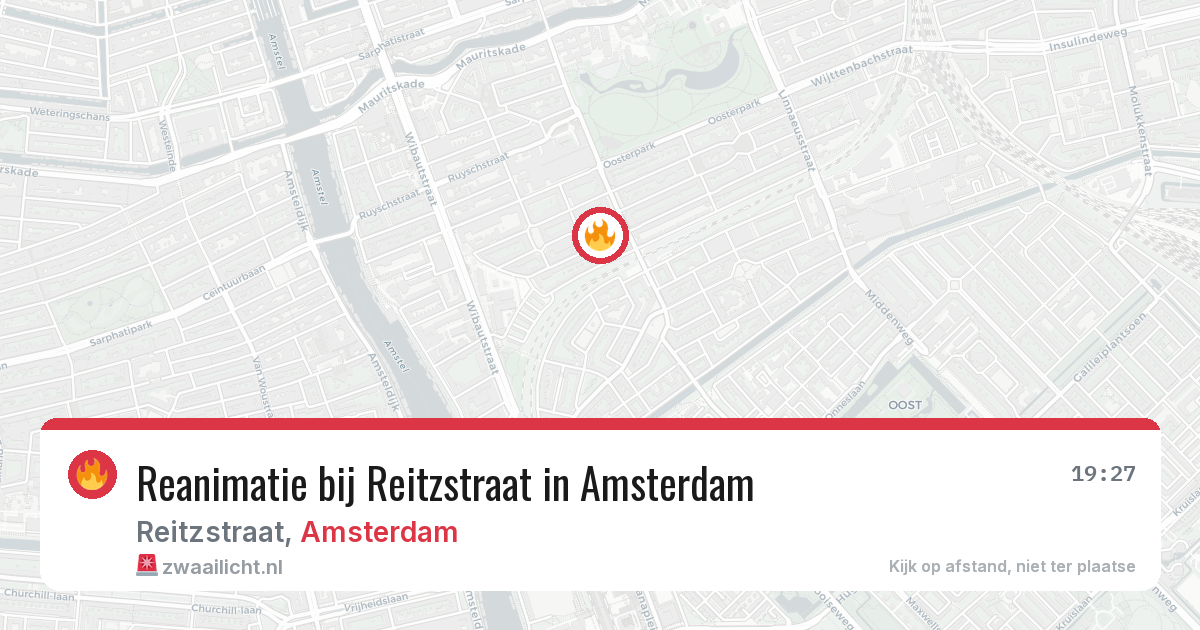 Reanimatie bij Reitzstraat in Amsterdam — 25 jun 2026
