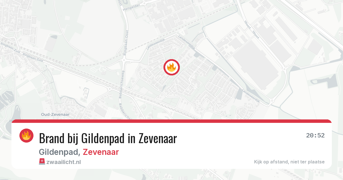 Brand bij Gildenpad in Zevenaar — 10 aug 2026