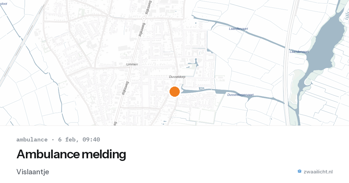 Ambulance melding — 6 feb 2026