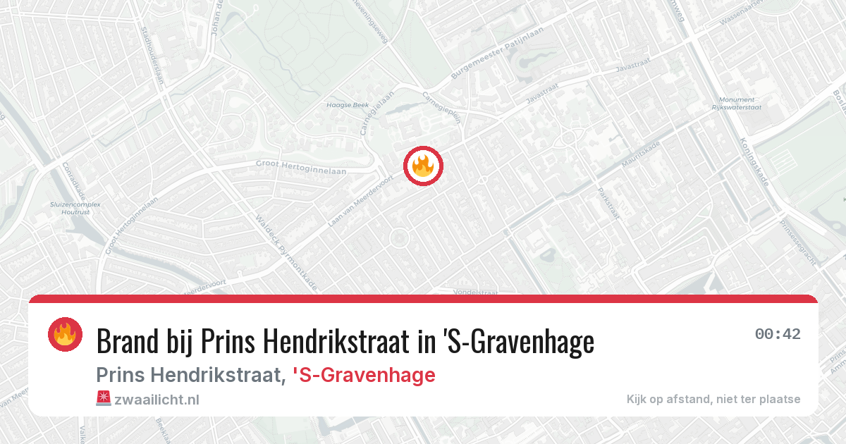 Brand bij Prins Hendrikstraat in 'S-Gravenhage — 9 jun 2026
