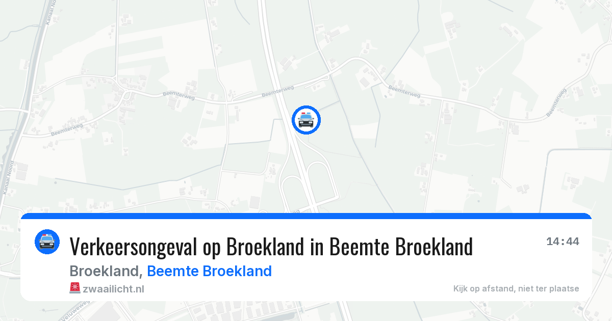 Verkeersongeval op Broekland in Beemte Broekland — 20 jun 2026