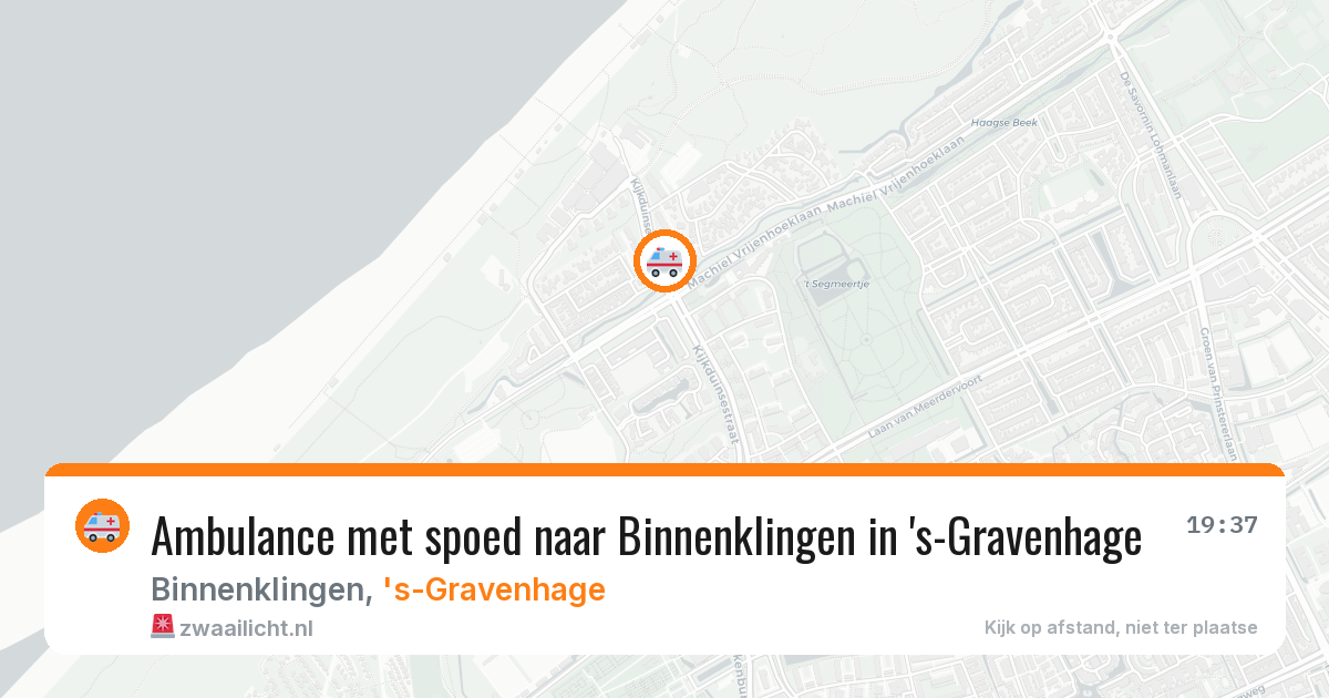 Ambulance met spoed naar Binnenklingen in 's-Gravenhage — 30 jul 2026