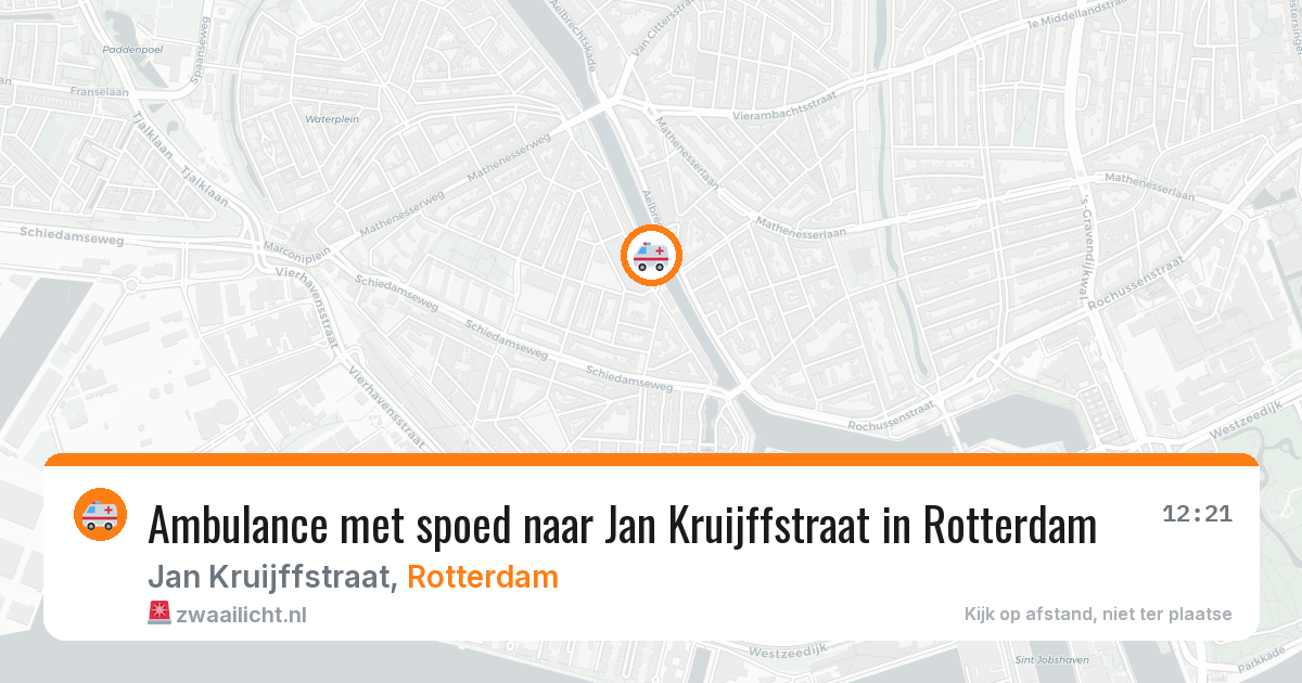 Ambulance met spoed naar Jan Kruijffstraat in Rotterdam — 11 jun 2026