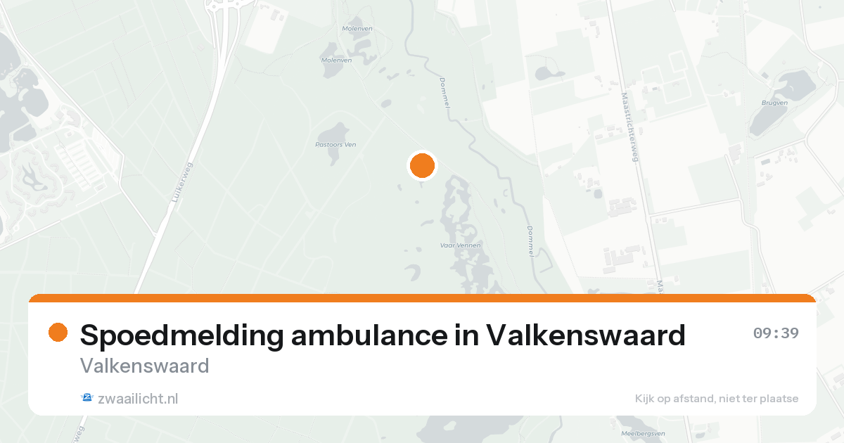 Spoedmelding ambulance in Valkenswaard — 16 aug 2026