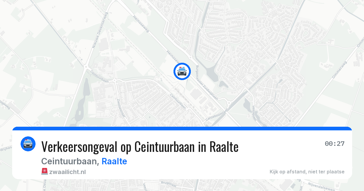 Verkeersongeval op Ceintuurbaan in Raalte — 23 mei 2026