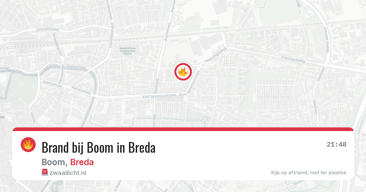 Brand bij Boom in Breda — 19 jun 2026