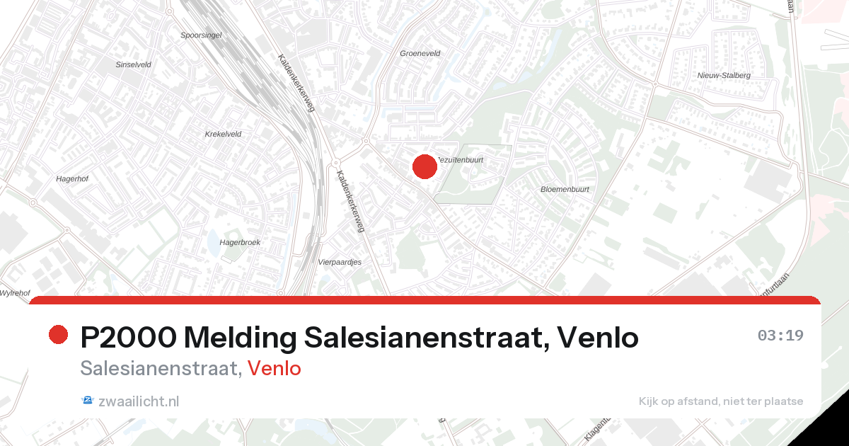 P2000 Melding Salesianenstraat, Venlo — 1 feb 2026