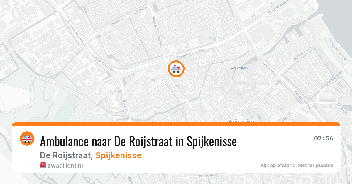Ambulance naar De Roijstraat in Spijkenisse — 21 apr 2026