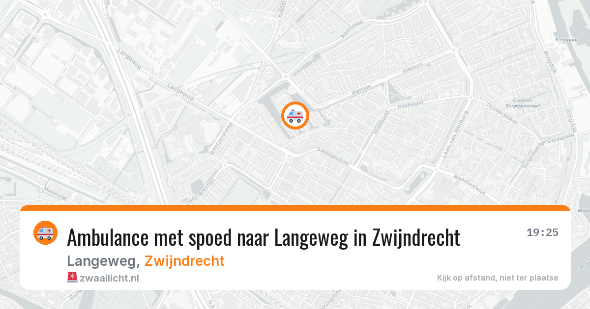 Ambulance met spoed naar Langeweg in Zwijndrecht — 26 mrt 2026