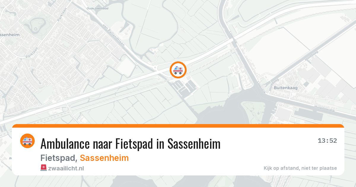 Ambulance naar Fietspad in Sassenheim — 8 aug 2026