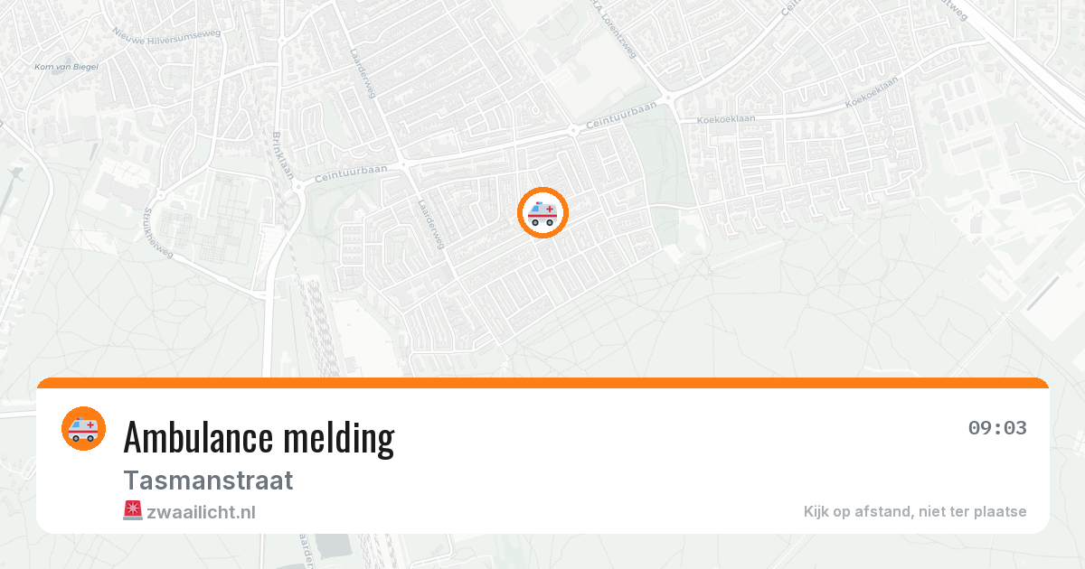 Ambulance melding — 20 mei 2026