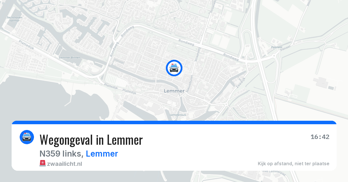 Wegongeval in Lemmer — 30 jul 2026