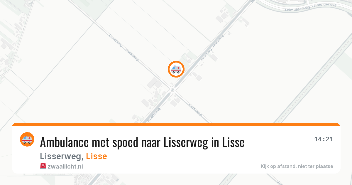 Ambulance met spoed naar Lisserweg in Lisse — 4 mrt 2026