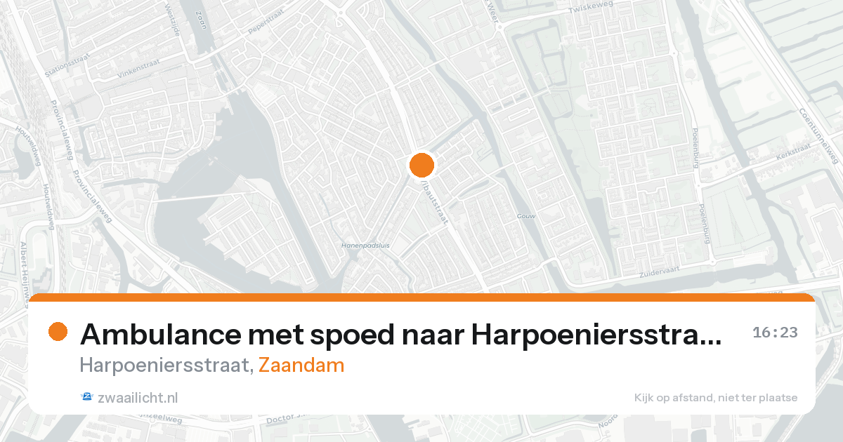 Ambulance met spoed naar Harpoeniersstraat in Zaandam — 5 jun 2026