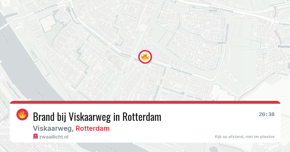 Brand bij Viskaarweg in Rotterdam — 10 jul 2026