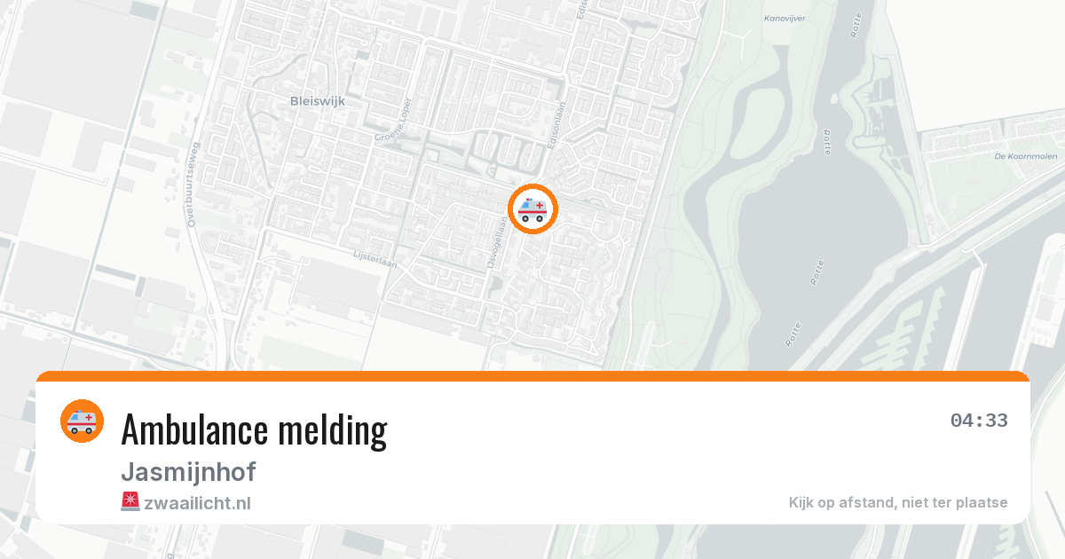 Ambulance melding — 15 mei 2026