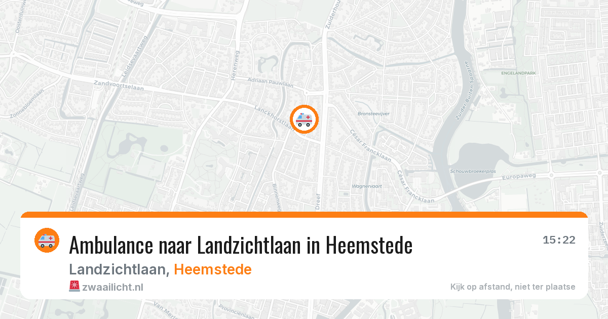 Ambulance naar Landzichtlaan in Heemstede — 5 aug 2026