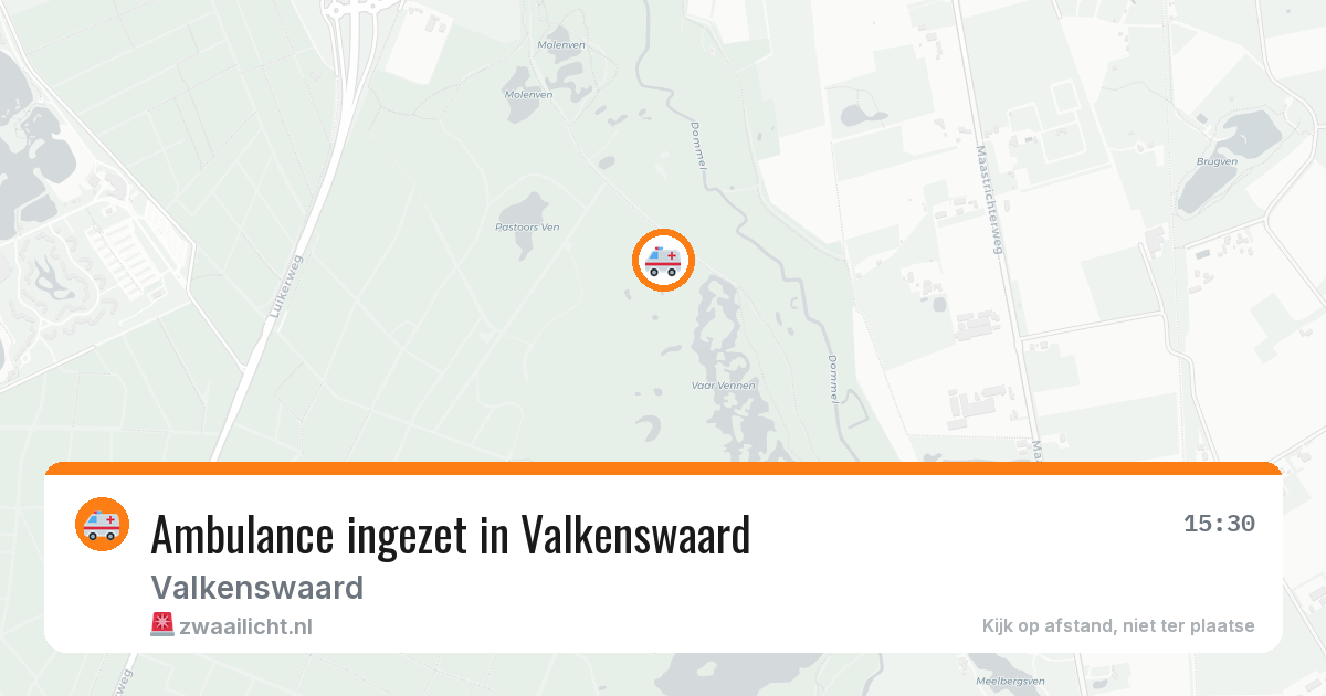 Ambulance ingezet in Valkenswaard — 10 aug 2026