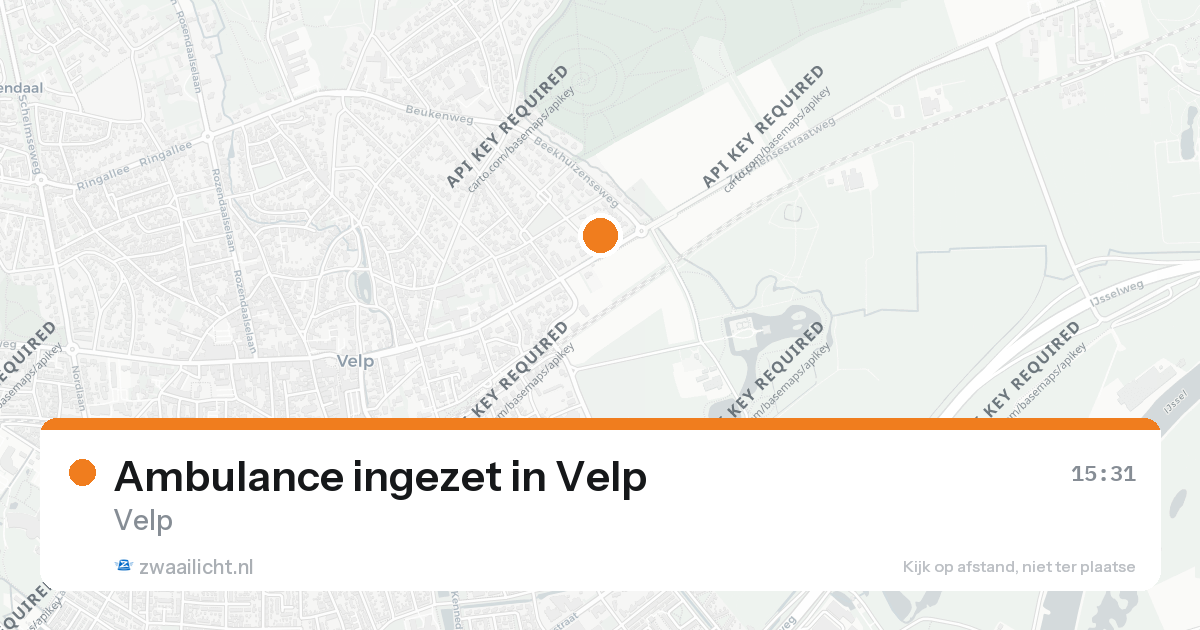 Ambulance ingezet in Velp — 26 aug 2026