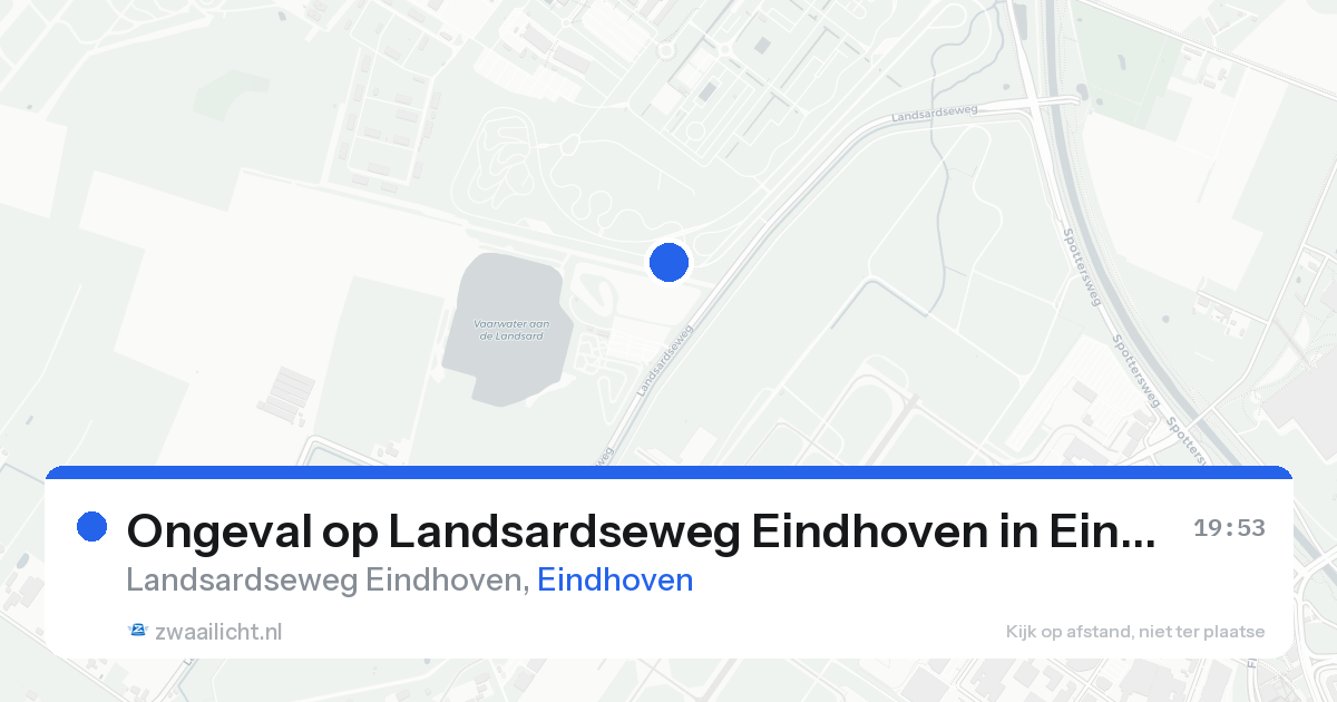 Ongeval op Landsardseweg Eindhoven in Eindhoven — 13 aug 2026