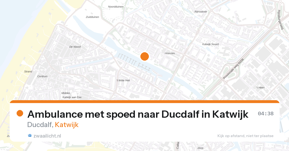 Ambulance met spoed naar Ducdalf in Katwijk — 24 apr 2026