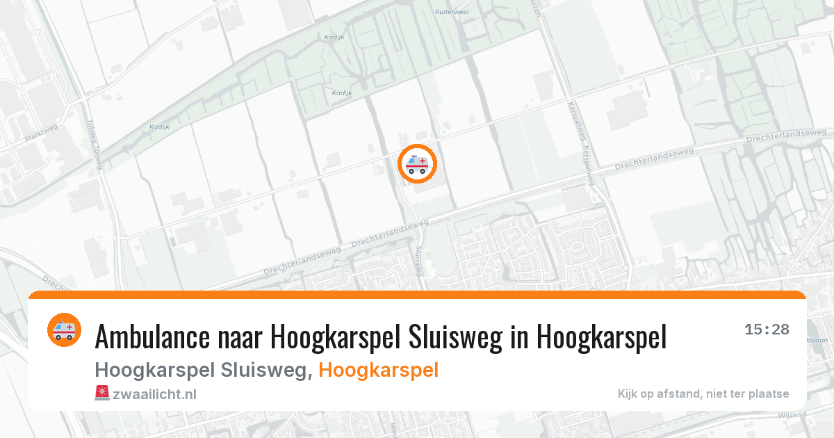 Ambulance naar Hoogkarspel Sluisweg in Hoogkarspel — 8 feb 2026