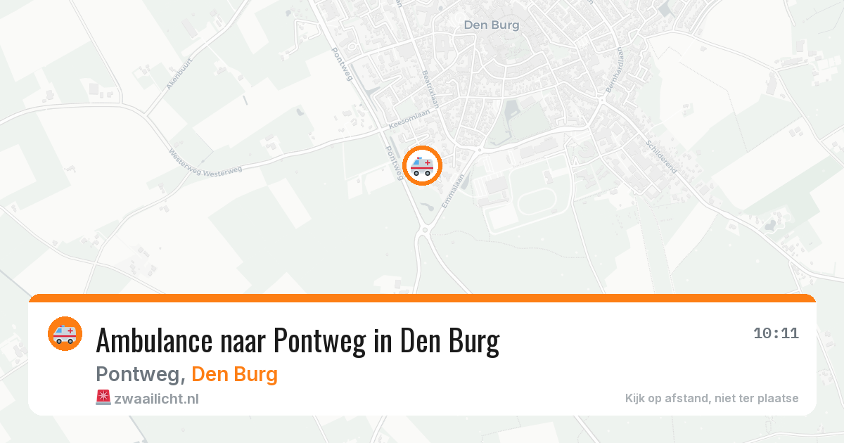 Ambulance naar Pontweg in Den Burg — 15 feb 2026