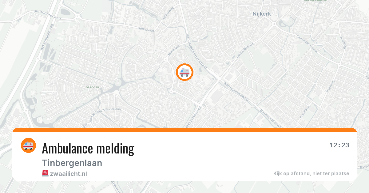 Ambulance melding — 13 mei 2026