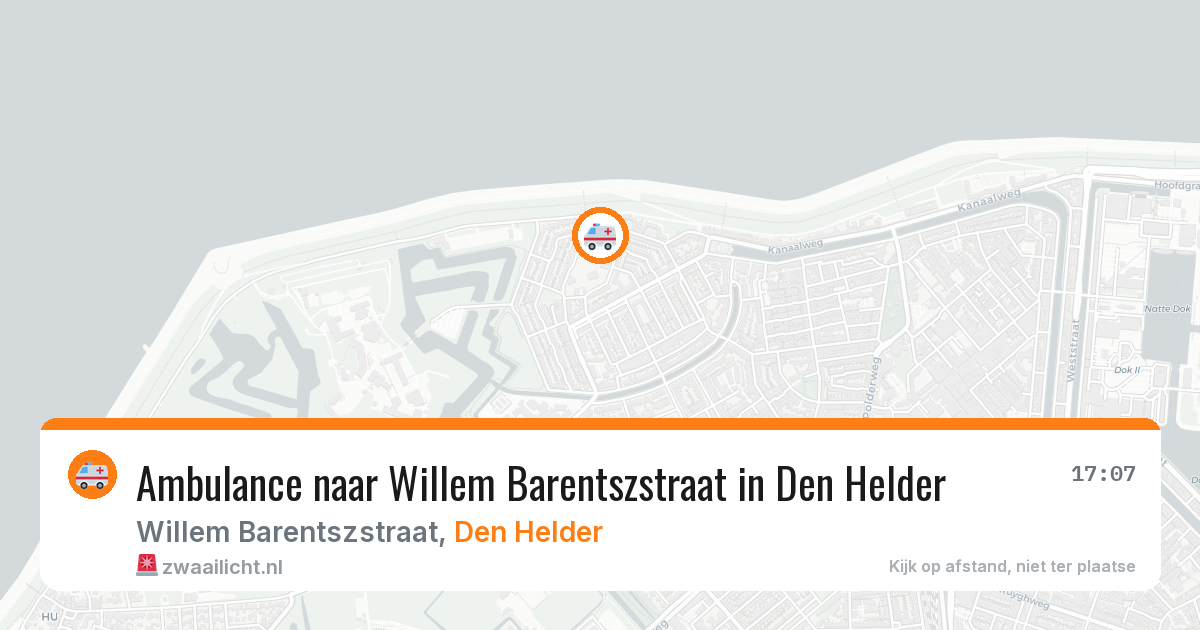 Ambulance naar Willem Barentszstraat in Den Helder — 13 jun 2026
