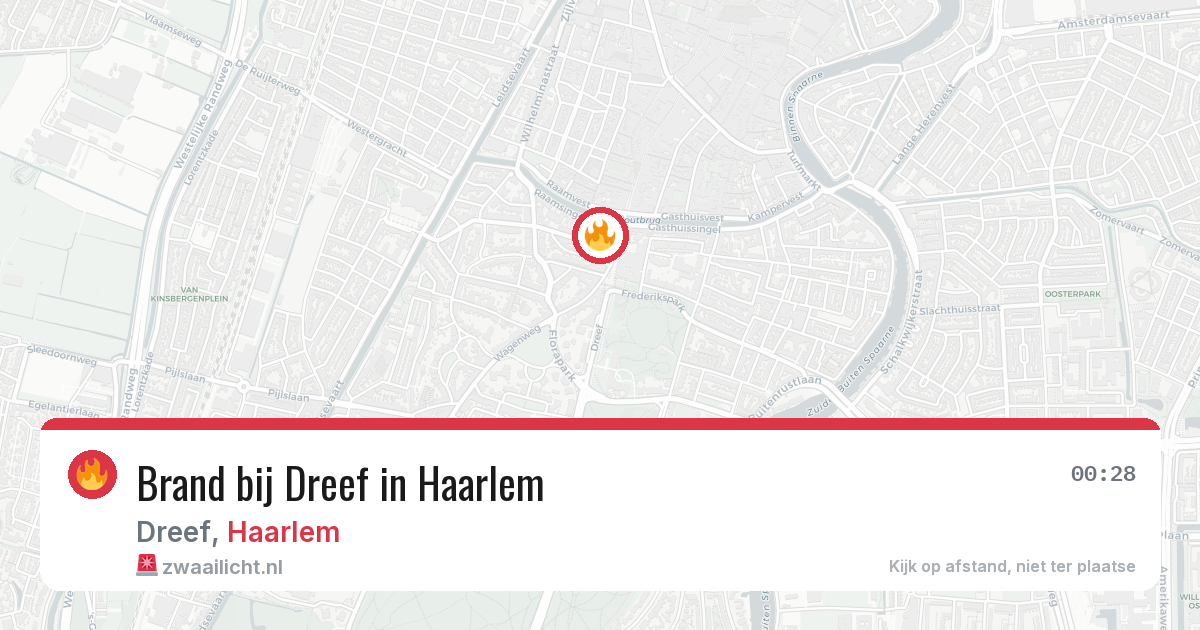 Brand bij Dreef in Haarlem — 4 jul 2026