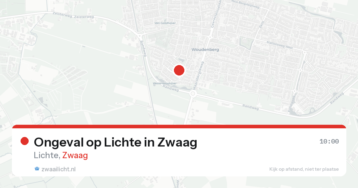 Ongeval op Lichte in Zwaag — 7 feb 2026