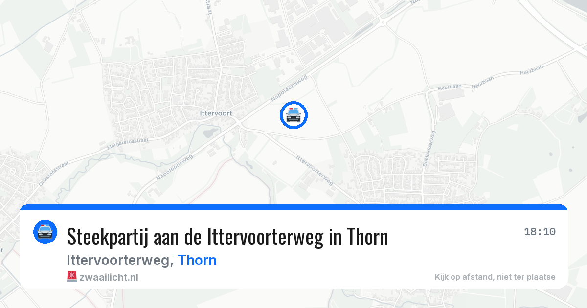 Steekpartij aan de Ittervoorterweg in Thorn — 27 mrt 2026