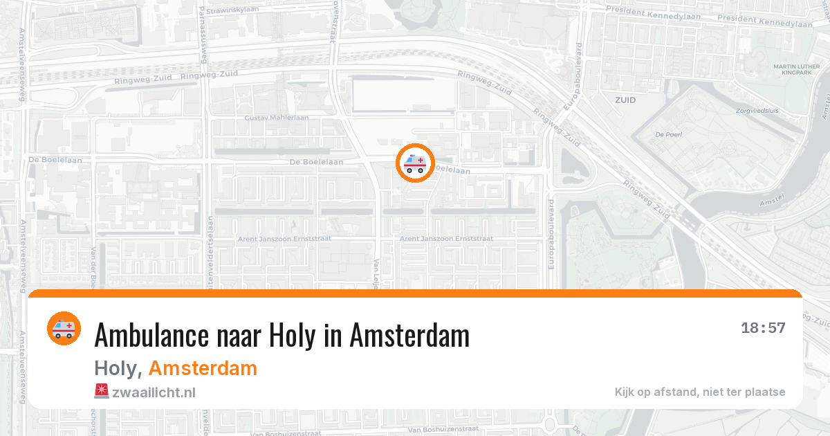 Ambulance naar Holy in Amsterdam — 25 jul 2026