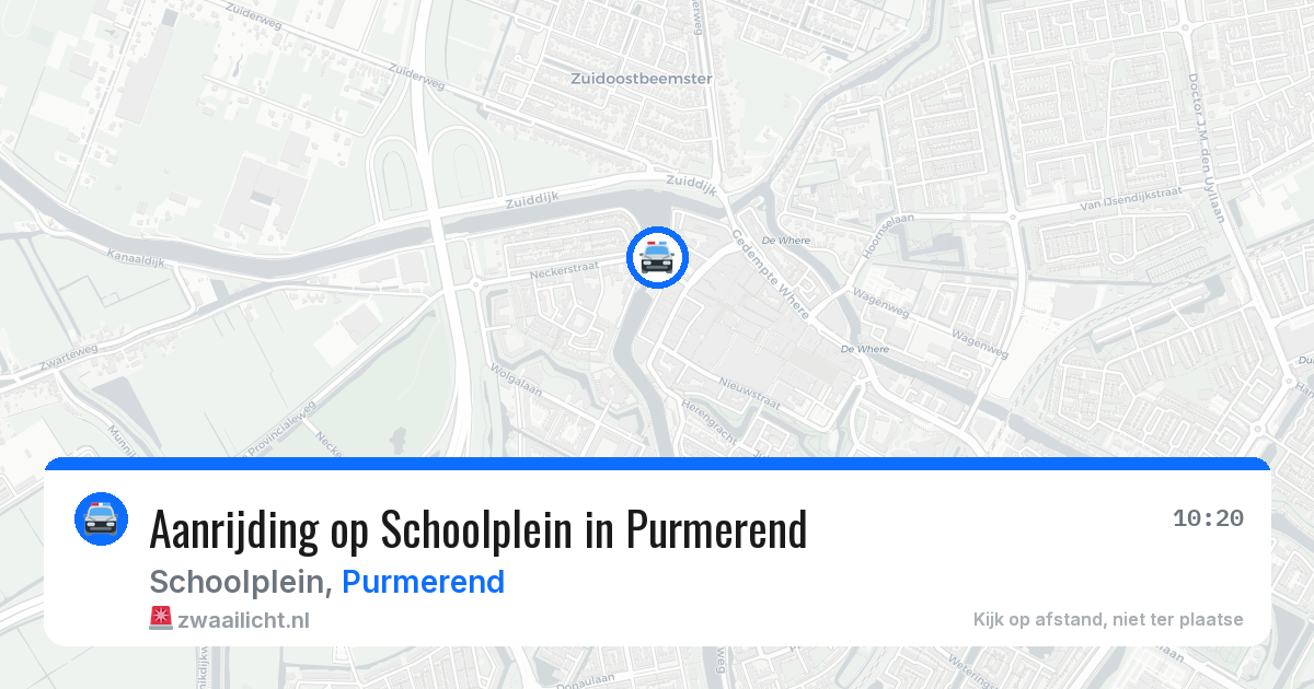 Aanrijding op Schoolplein in Purmerend — 13 jun 2026