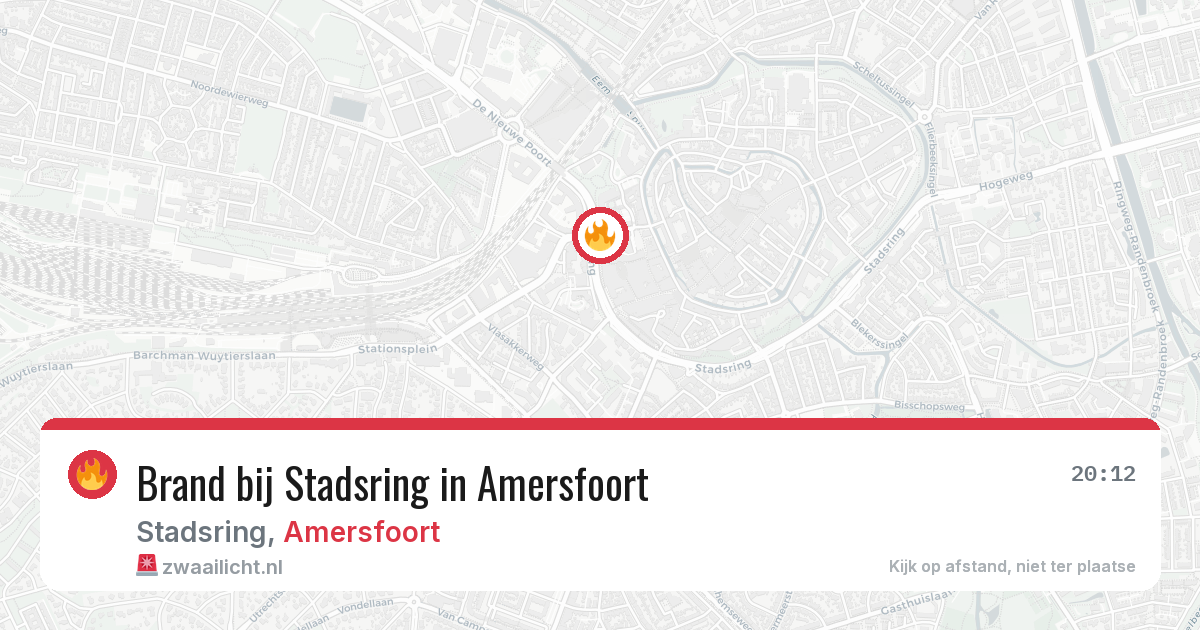 Brand bij Stadsring in Amersfoort — 26 jun 2026