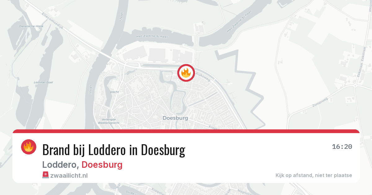 Brand bij Loddero in Doesburg — 11 mei 2026