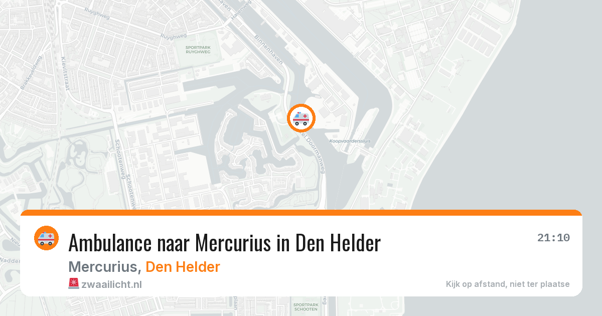 Ambulance naar Mercurius in Den Helder — 23 jul 2026