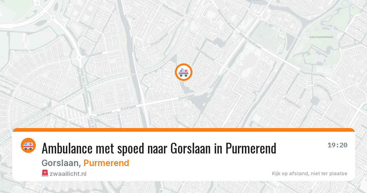 Ambulance met spoed naar Gorslaan in Purmerend — 27 jun 2026
