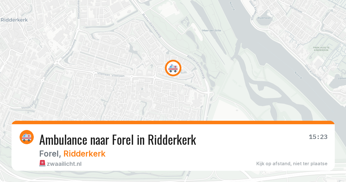 Ambulance naar Forel in Ridderkerk — 1 jun 2026