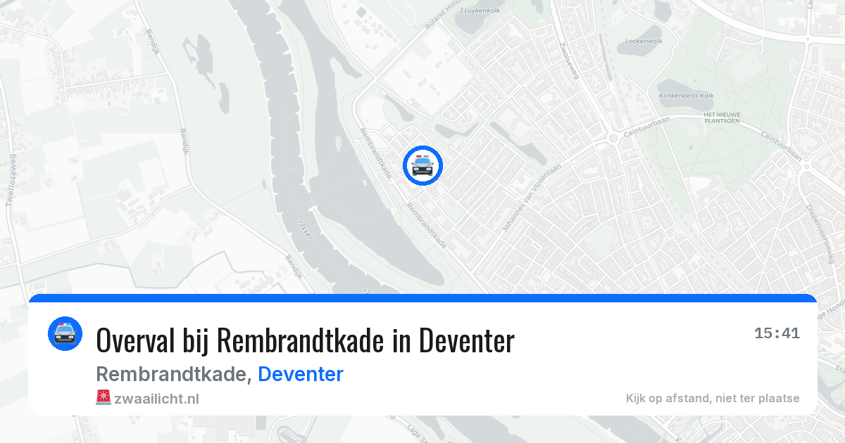 Overval bij Rembrandtkade in Deventer — 24 mei 2026