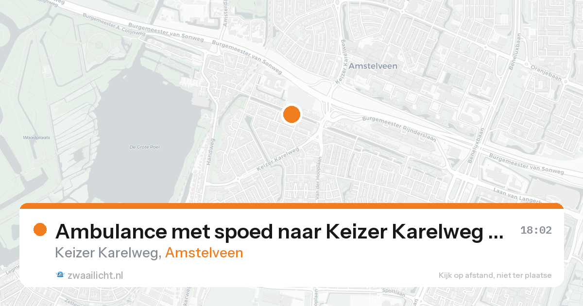 Ambulance met spoed naar Keizer Karelweg in Amstelveen — 30 jan 2026