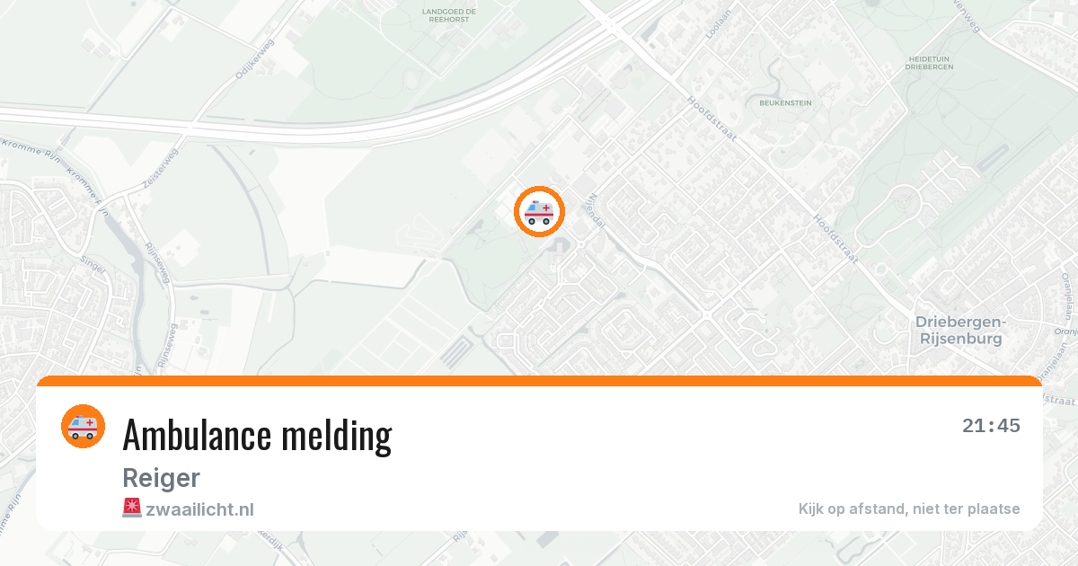 Ambulance melding — 25 mei 2026