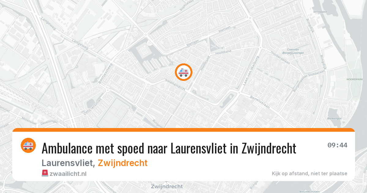 Ambulance met spoed naar Laurensvliet in Zwijndrecht — 31 jan 2026