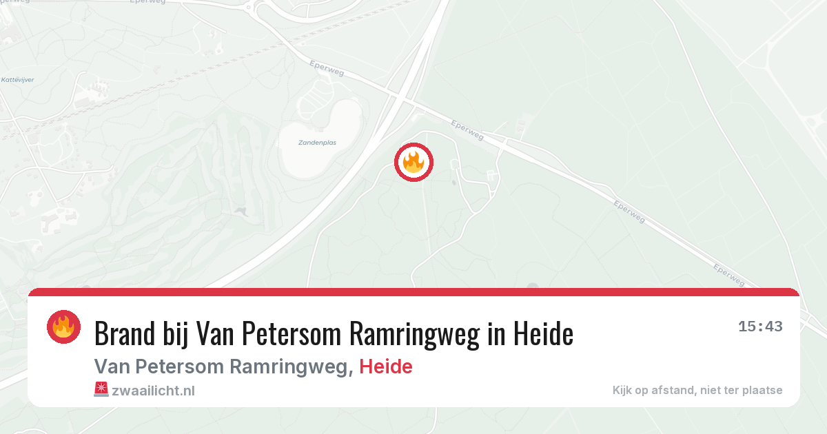 Brand bij Van Petersom Ramringweg in Heide — 26 mei 2026