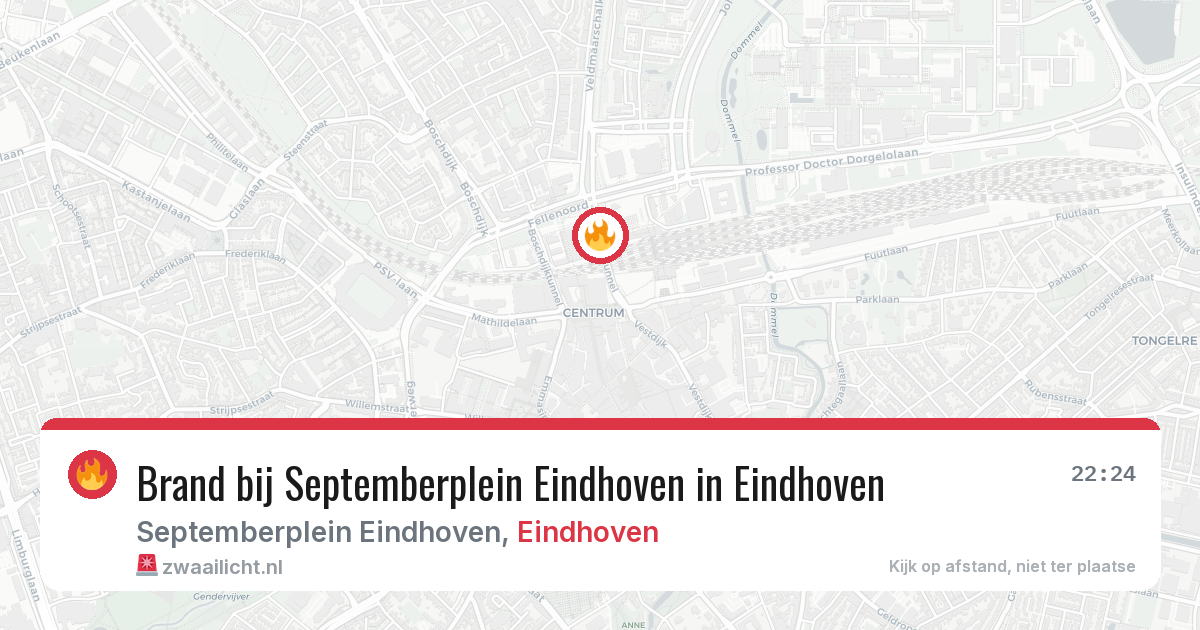 Brand bij Septemberplein Eindhoven in Eindhoven — 10 aug 2026