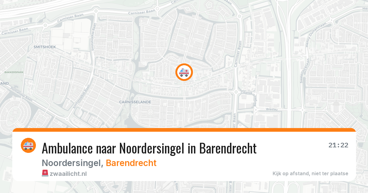 Ambulance naar Noordersingel in Barendrecht — 10 aug 2026