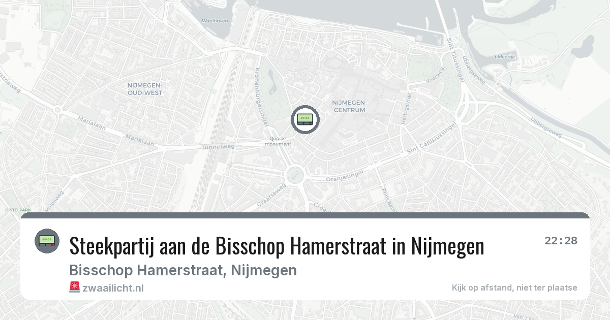 Steekpartij aan de Bisschop Hamerstraat in Nijmegen — 3 mrt 2026
